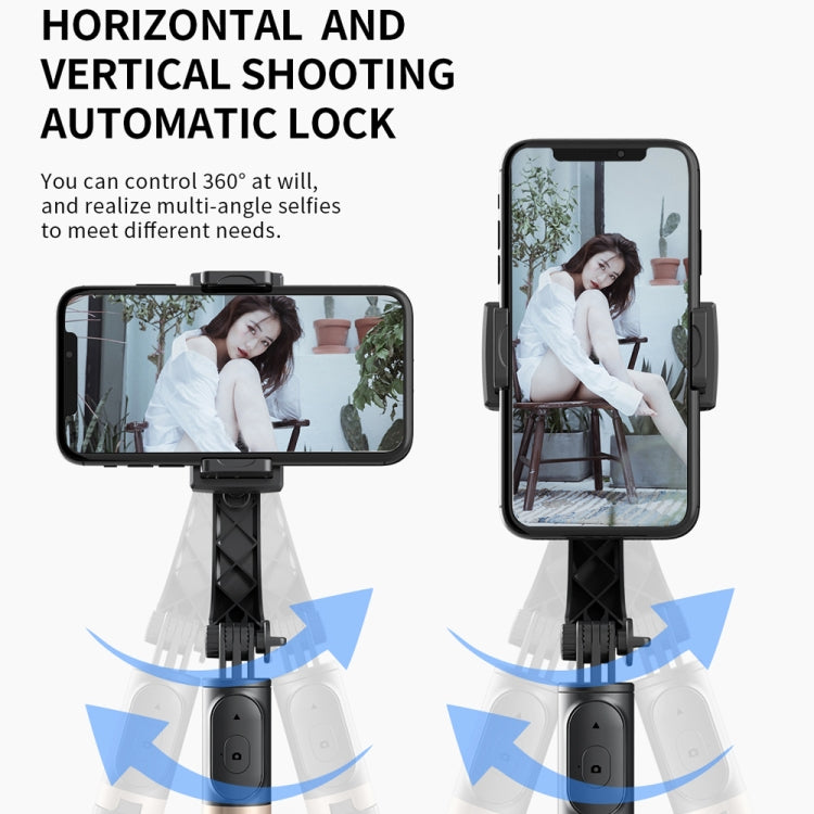Q08 Gimbal Stabilizer Bluetooth Remote Control Tripod Selfie Stick (White) - Selfie Light by buy2fix | Online Shopping UK | buy2fix