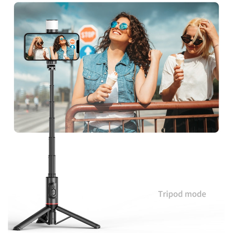 Q12s Bluetooth Remote Control Rotatable Fill Light Tripod Selfie Stick - Selfie Light by buy2fix | Online Shopping UK | buy2fix