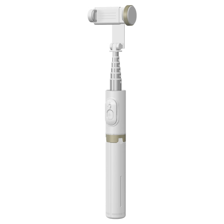 Q12 Hidden Design Reinforced Bluetooth Remote Control Tripod Selfie Stick (White) - Selfie Light by buy2fix | Online Shopping UK | buy2fix