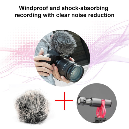 M30 Portable Wired Condenser Shotgun Microphone Trip Vlog Record Studio Video for Camera Phone by buy2fix