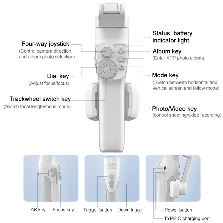 FEIYUTECH Vimble 3 Handheld Stabilizer Smart Three-Axis Follow-Up Anti-Shake Gimbal - Handheld Gimbals by buy2fix | Online Shopping UK | buy2fix
