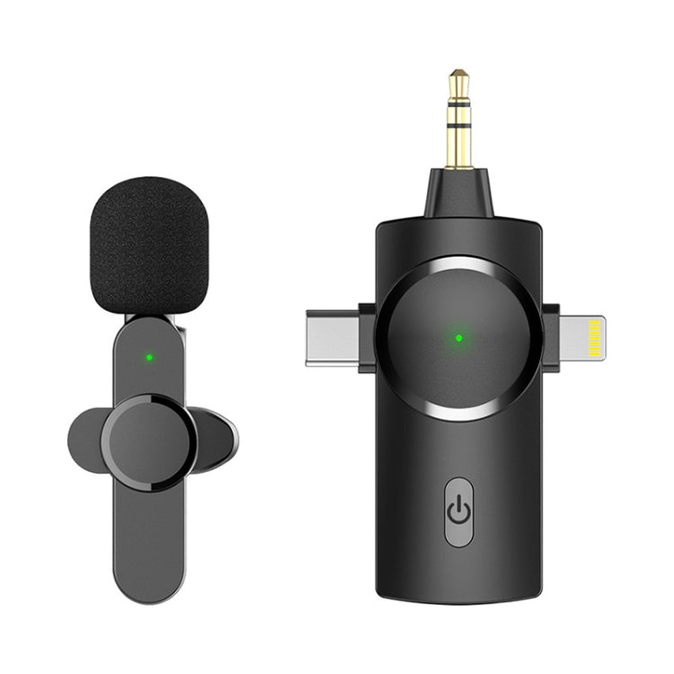 AP031-1 3 in 1 Noise Reduction Lavalier Wireless Microphone - Microphone by buy2fix | Online Shopping UK | buy2fix