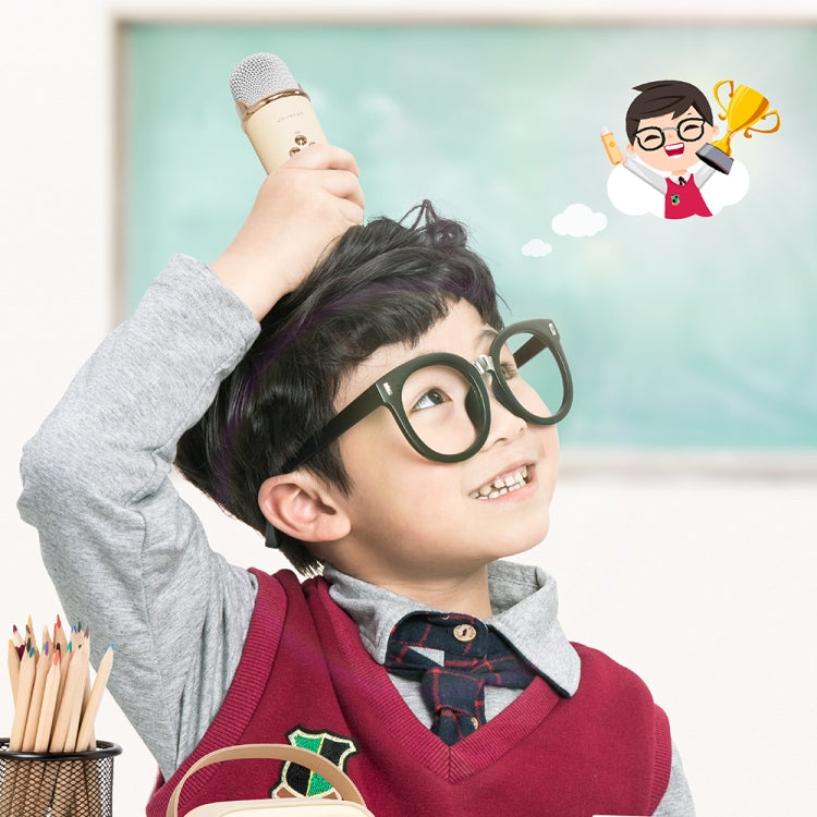 C20 Plus Multifunctional Karaoke Bluetooth Speaker With Microphone (Beige) by buy2fix