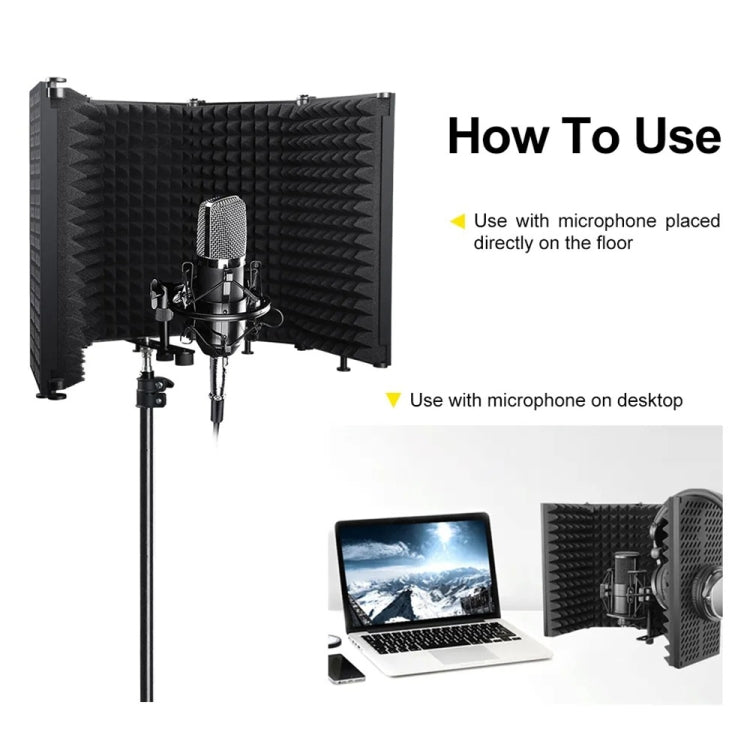 XTUGA P73 Foldable Recording Microphone Isolation Shield - Windshield by XTUGA | Online Shopping UK | buy2fix