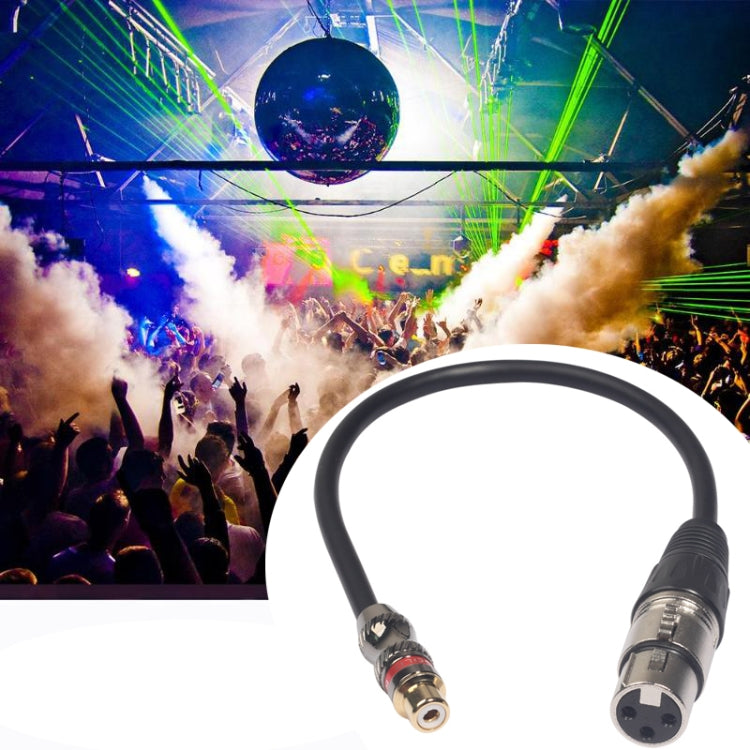 TR026K18-03 RCA Female to XLR Female Audio Cable, Length: 0.3m by buy2fix