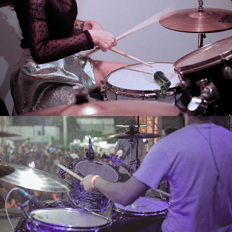 XTUGA MI7-A 7-Piece Wired Dynamic Drum Mic Kit Kick Bass Tom/Snare Cymbals Microphone Set by XTUGA