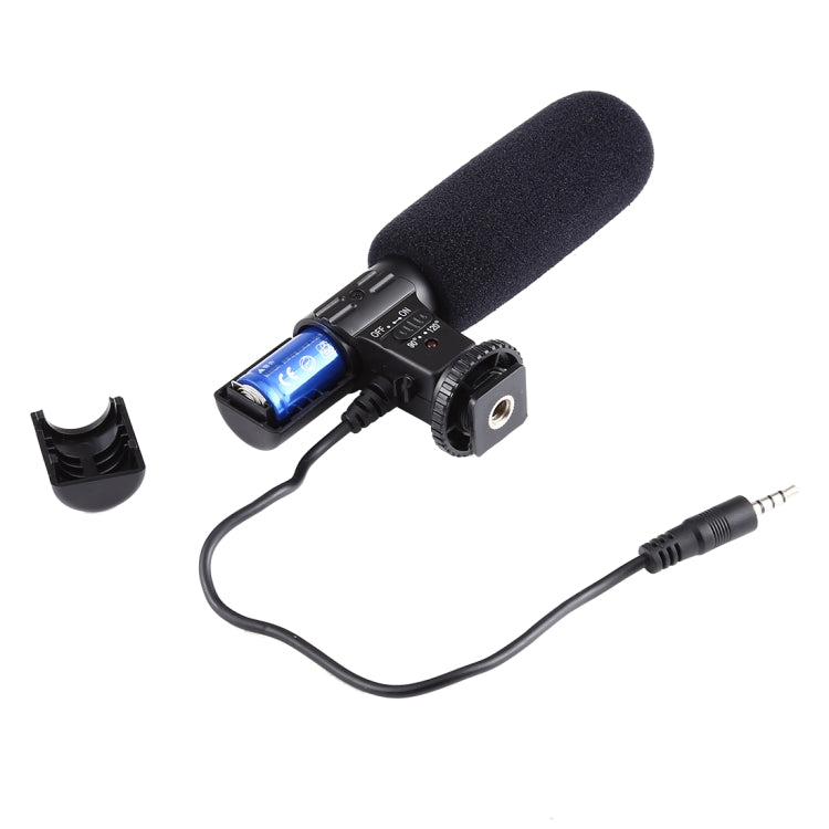 MIC-02 30-18000Hz Rate Sound Clear Stereo Microphone for Smartphone, Cable Length: 28cm - Microphone by buy2fix | Online Shopping UK | buy2fix
