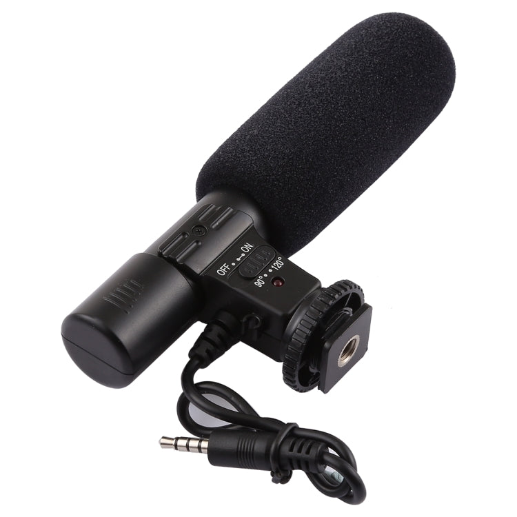 MIC-02 30-18000Hz Rate Sound Clear Stereo Microphone for Smartphone, Cable Length: 28cm - Microphone by buy2fix | Online Shopping UK | buy2fix