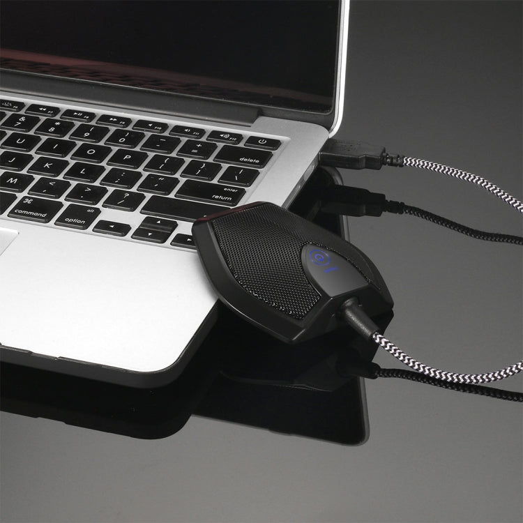 Yanmai G11 Meeting USB Computer Desktop Microphone Omnidirectional Condenser Mic Microphone, Compatible with PC / Mac for Live Broadcast, Show, KTV, etc.(Black) - Microphone by Yanmai | Online Shopping UK | buy2fix