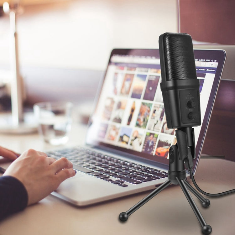 Yanmai SF-970 Professional Condenser Sound Recording Microphone with Tripod Holder & USB Cable , Cable Length: 1.8m(Black) by Yanmai