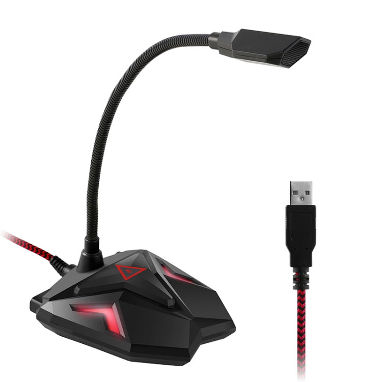 G55 Capacitive Gaming Microphone with LED Indicator(Black) - Microphone by buy2fix | Online Shopping UK | buy2fix