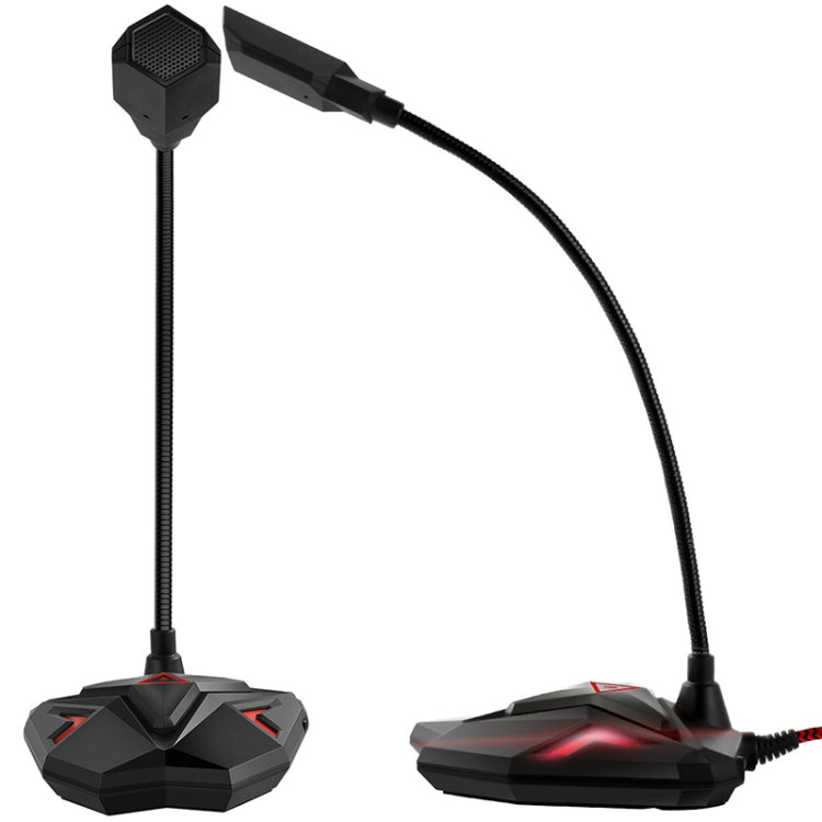 G55 Capacitive Gaming Microphone with LED Indicator(Black) - Microphone by buy2fix | Online Shopping UK | buy2fix