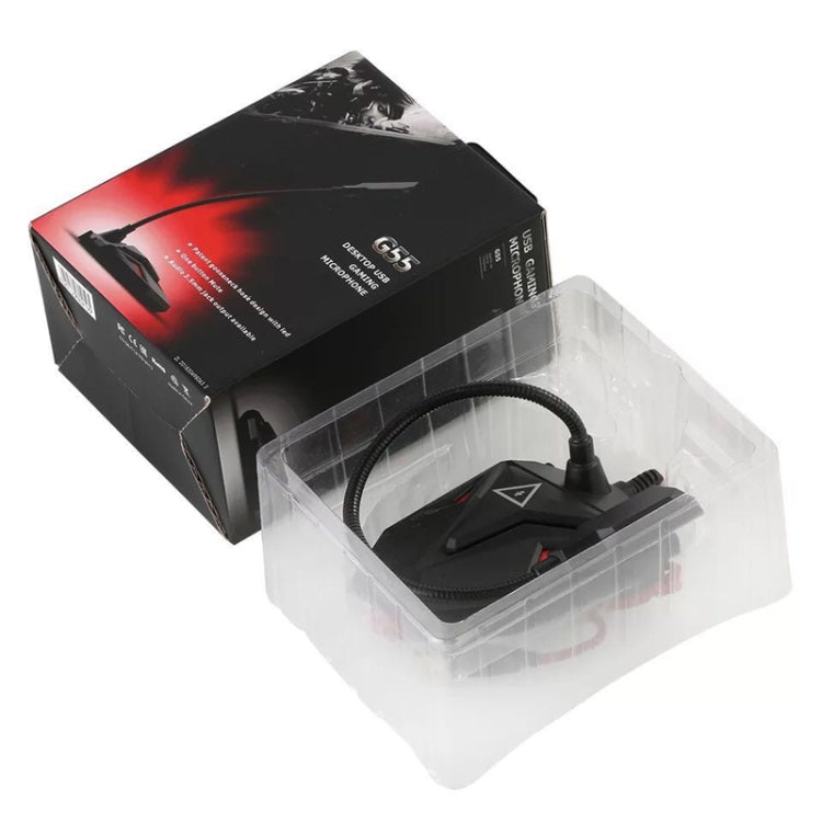 G55 Capacitive Gaming Microphone with LED Indicator(Black) - Microphone by buy2fix | Online Shopping UK | buy2fix