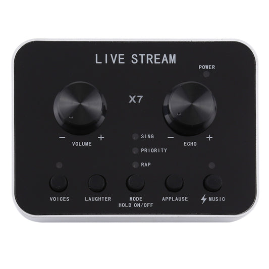 X7 Live Broadcast Audio USB Headset Microphone Webcast Entertainment Streamer Sound Card for Phone, Computer PC - USB Sound by buy2fix | Online Shopping UK | buy2fix