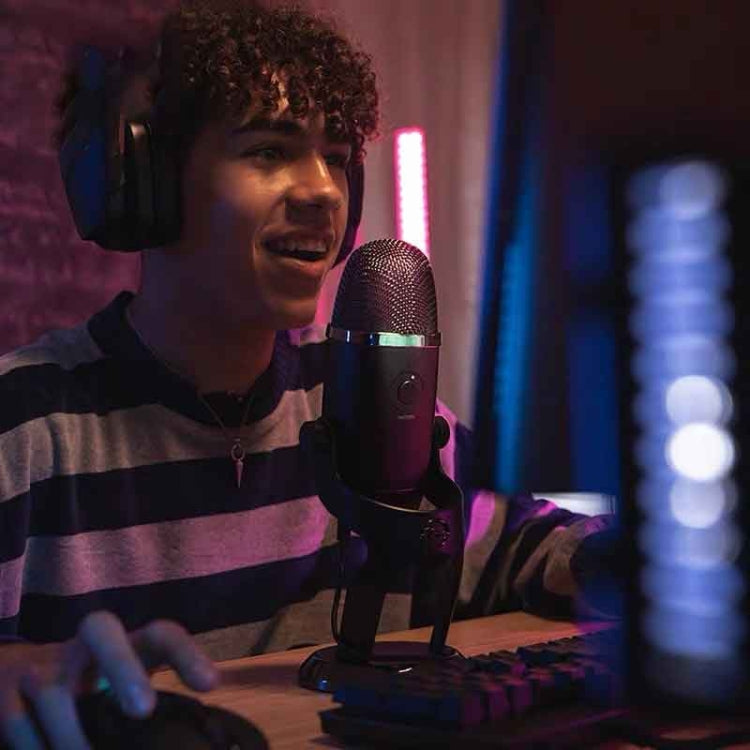 Logitech Blue Yeti X Condenser USB Recording Live Broadcast Microphone (Black) - Microphone by Logitech | Online Shopping UK | buy2fix