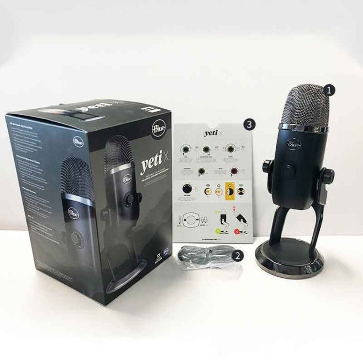 Logitech Blue Yeti X Condenser USB Recording Live Broadcast Microphone (Black) - Microphone by Logitech | Online Shopping UK | buy2fix