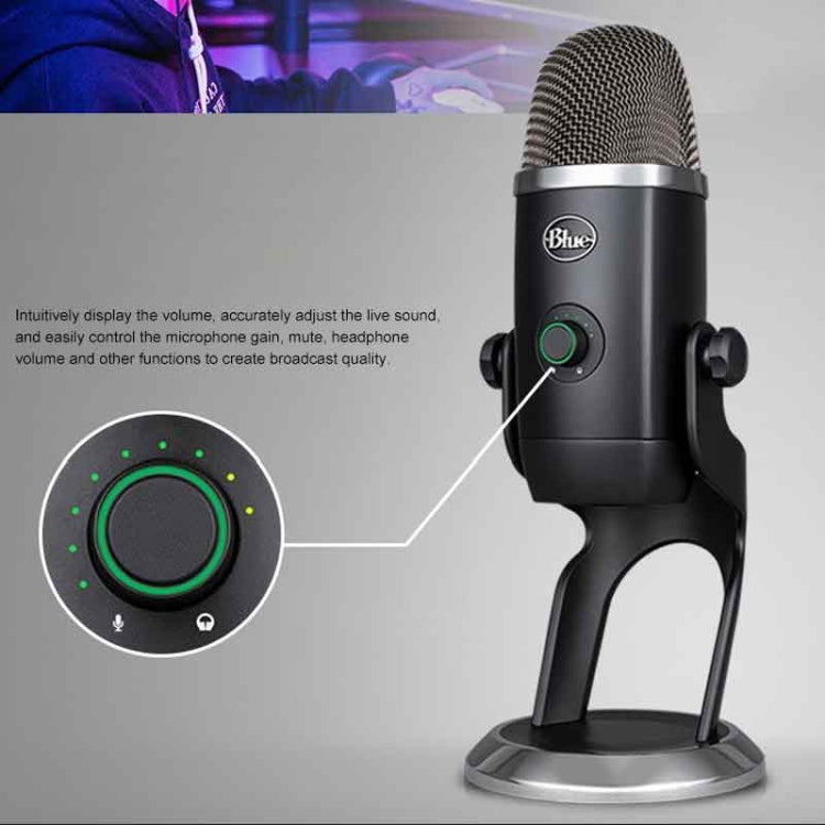 Logitech Blue Yeti X Condenser USB Recording Live Broadcast Microphone (Black) - Microphone by Logitech | Online Shopping UK | buy2fix