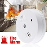 433MHz Photoelectronc Smoke and Heat Detector(White) by buy2fix