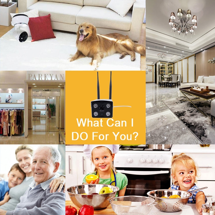 J-02130 1.3MP Dual Antenna Smart Wireless Wifi IP Camera, Support Infrared Night Vision & TF Card(64GB Max) - Bullet Camera by buy2fix | Online Shopping UK | buy2fix