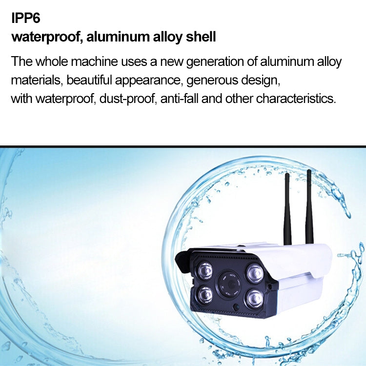 J-02130 1.3MP Dual Antenna Smart Wireless Wifi IP Camera, Support Infrared Night Vision & TF Card(64GB Max) - Bullet Camera by buy2fix | Online Shopping UK | buy2fix