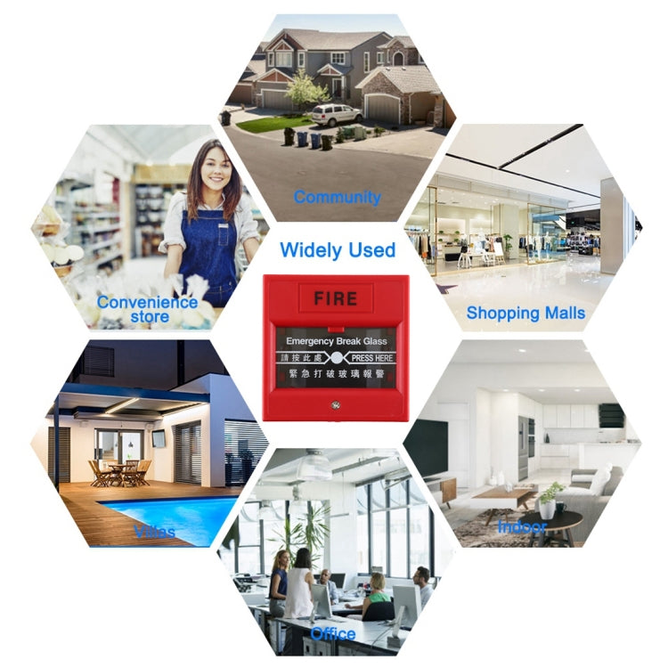 Emergency Break Glass Fire Alarm Door Release Exit Button by buy2fix