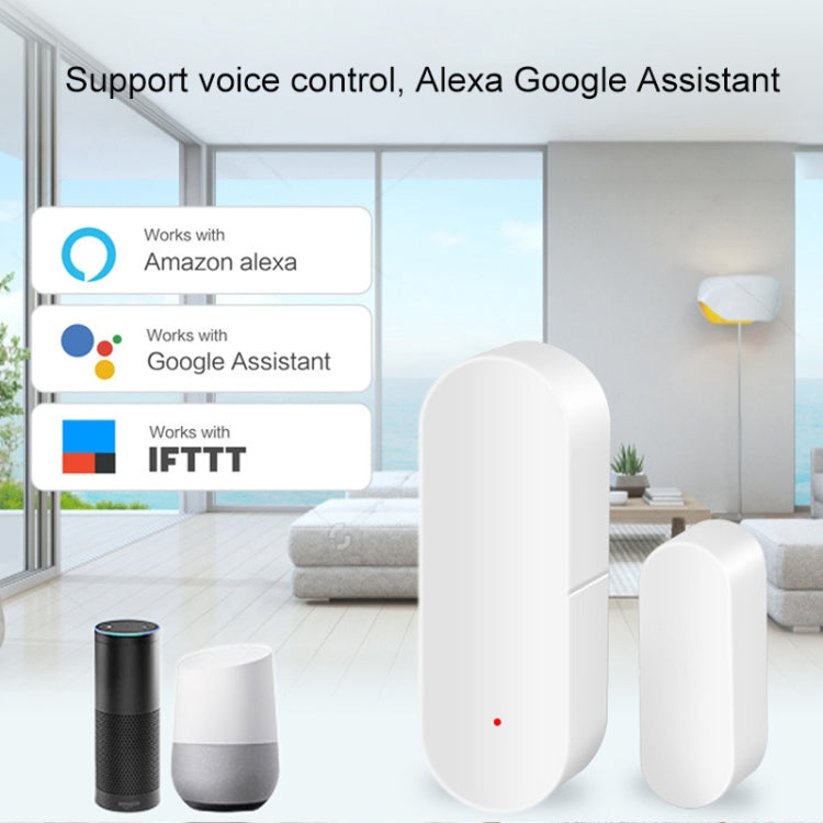 DY-MC400A WiFi Smart Linkage Home Door and Window Detector, Support Voice Control & APP Remote Control - Door Window Alarm by buy2fix | Online Shopping UK | buy2fix