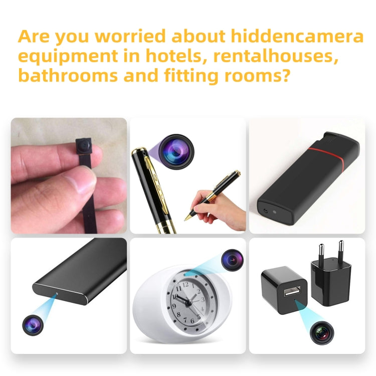 S200 Camera Detector with LED Flashlight (White) - Infrared Detector by buy2fix | Online Shopping UK | buy2fix