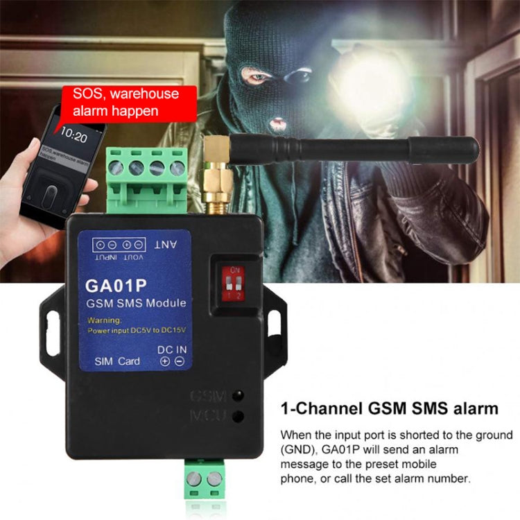 GA01P Mini Smart Power-off GSM SMS Phone Alarm Module - Module by buy2fix | Online Shopping UK | buy2fix