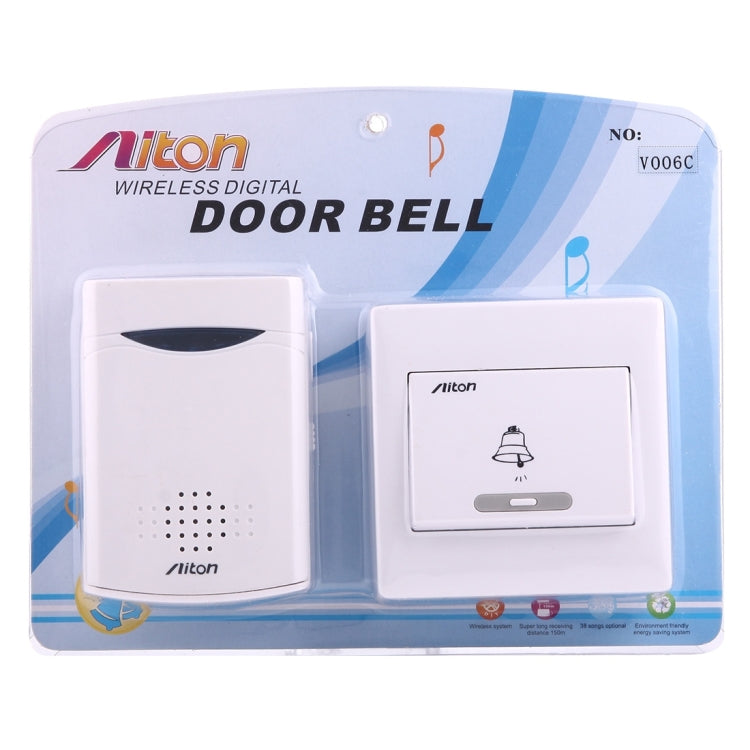Aiton V006C Wireless Digital Music Doorbell, Receiver Distance: 150m - Wireless Doorbell by buy2fix | Online Shopping UK | buy2fix