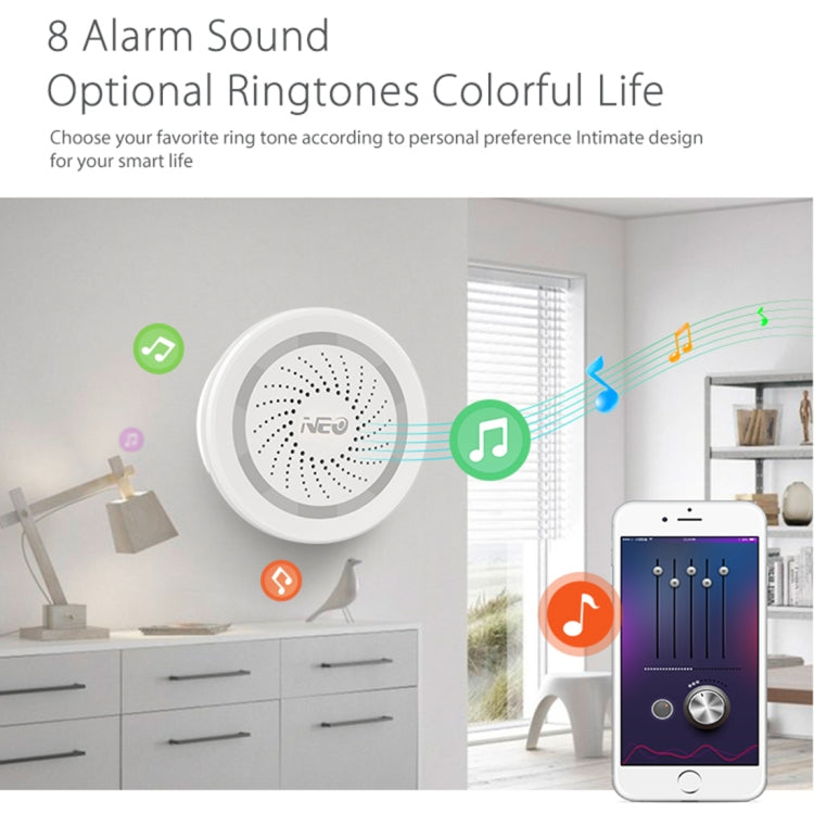 NEO NAS-AB02W WiFi USB Siren Alarm Sensor for Home Alarms Security - Others Alarm by buy2fix | Online Shopping UK | buy2fix