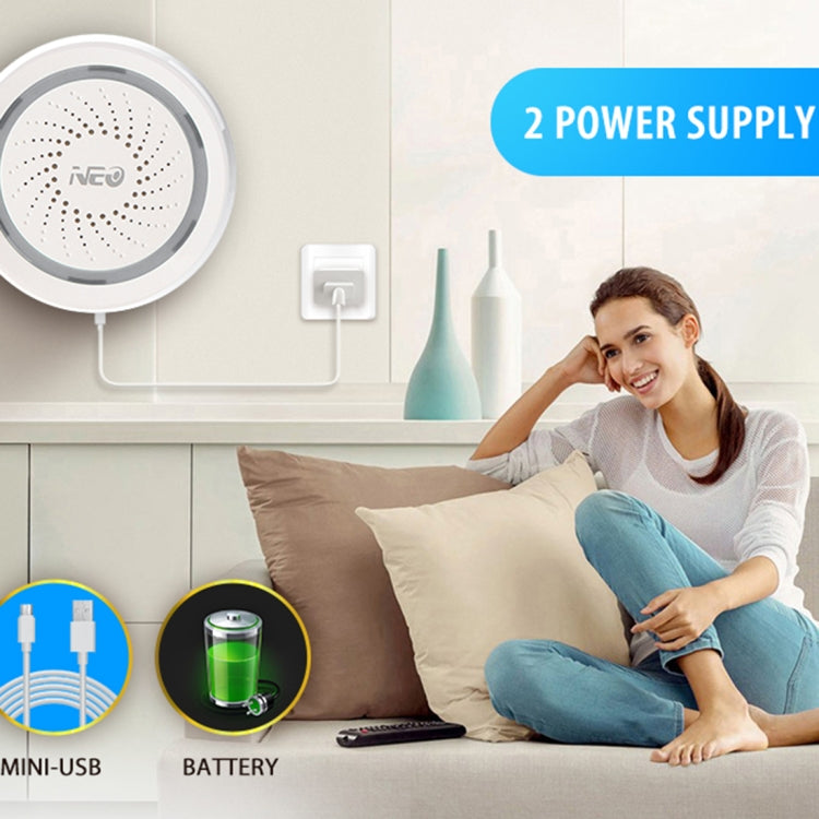 NEO NAS-AB02W WiFi USB Siren Alarm Sensor for Home Alarms Security - Others Alarm by buy2fix | Online Shopping UK | buy2fix