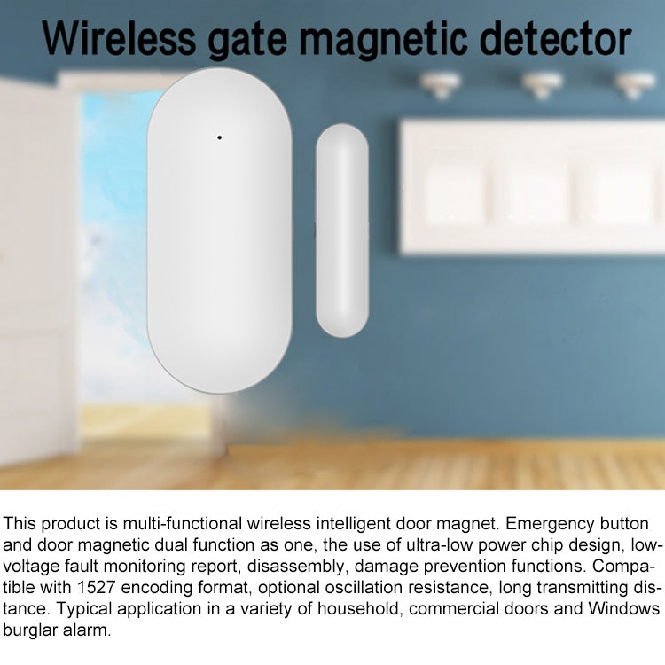 PB-68R Intelligent Wireless Door Window Sensor - Door Window Alarm by buy2fix | Online Shopping UK | buy2fix