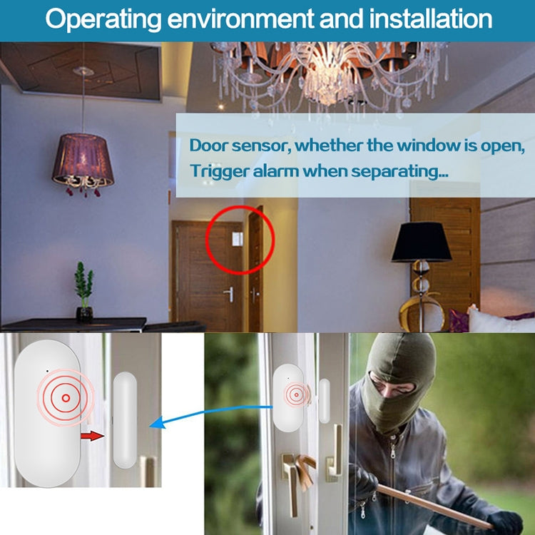 PB-68R Intelligent Wireless Door Window Sensor - Door Window Alarm by buy2fix | Online Shopping UK | buy2fix