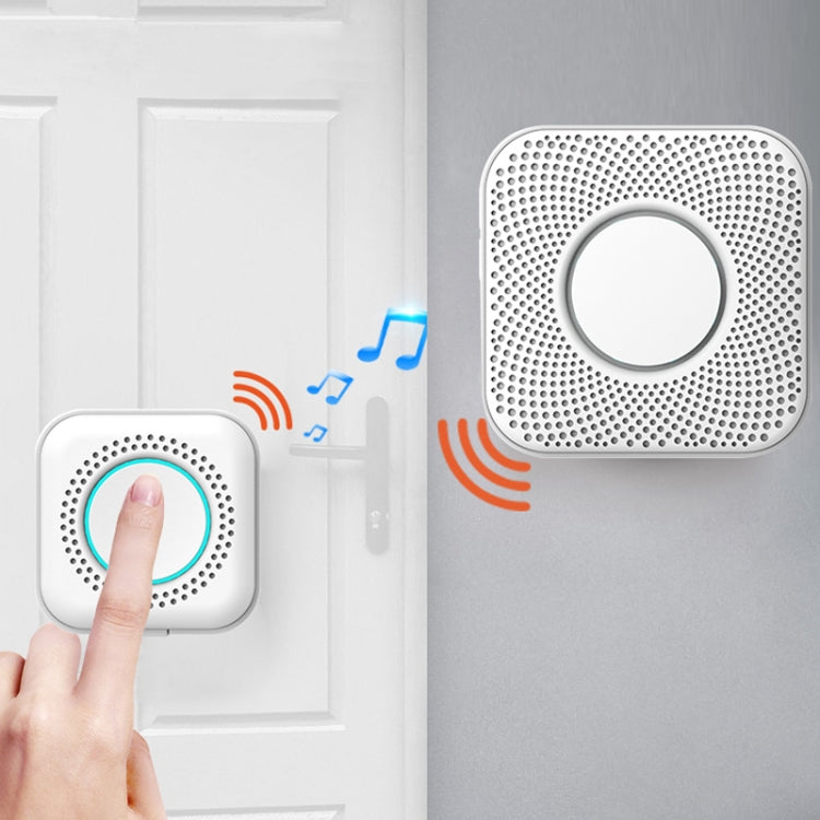 PJ-16 Intelligent Wireless Doorbell with 8-level Volume Adjustable & 36 Ringtones, EU Plug - Wireless Doorbell by buy2fix | Online Shopping UK | buy2fix