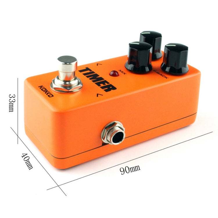 KOKKO FDD2 Mini Electric Guitar Digital Delay Effects Pedal Timer(Orange) - Guitar Tuner Accessories by KOKKO | Online Shopping UK | buy2fix