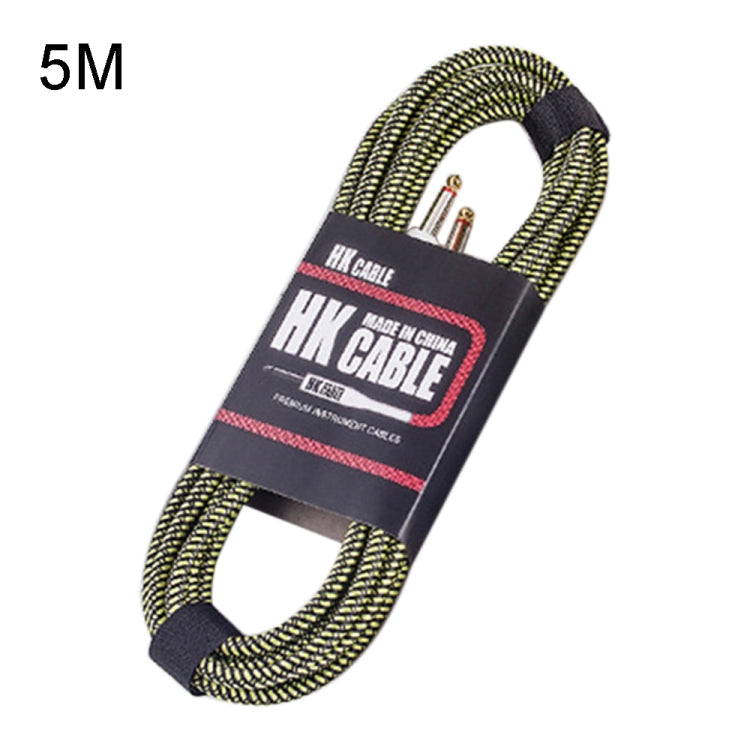 Wooden Guitar Bass Connection Cable Noise Reduction Audio Cable, Cable Length: 5m, Random Color Delivery - Microphone Audio Cable & Connector by buy2fix | Online Shopping UK | buy2fix