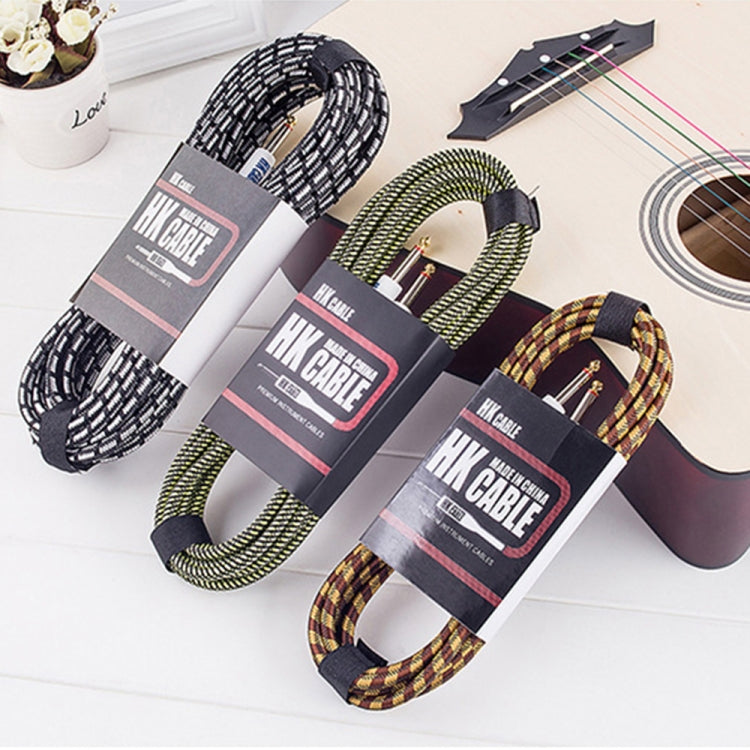 Wooden Guitar Bass Connection Cable Noise Reduction Audio Cable, Cable Length: 3m, Random Color Delivery by buy2fix