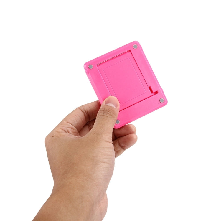Universal Foldable Mini Phone Holder Stand, Size: 8.3 x 7.1 x 0.7 cm, For iPhone, Samsung, Huawei, Xiaomi, HTC and Other Smartphone, Tablets(Pink) by buy2fix