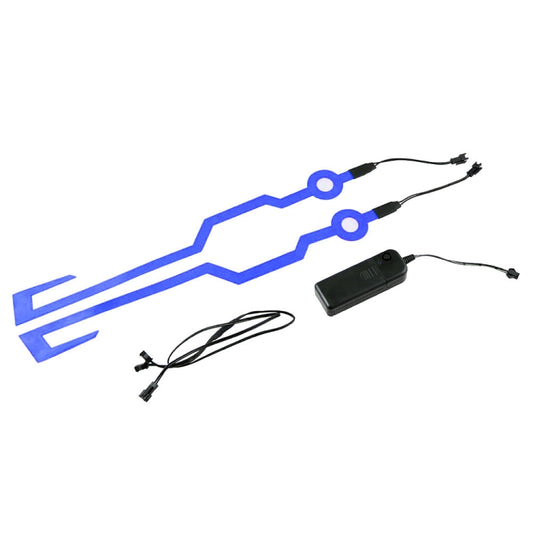 MB-MHL002 Motorcycle Modification Accessories Universal Pasteable Helmet Light Strip(Blue) by buy2fix