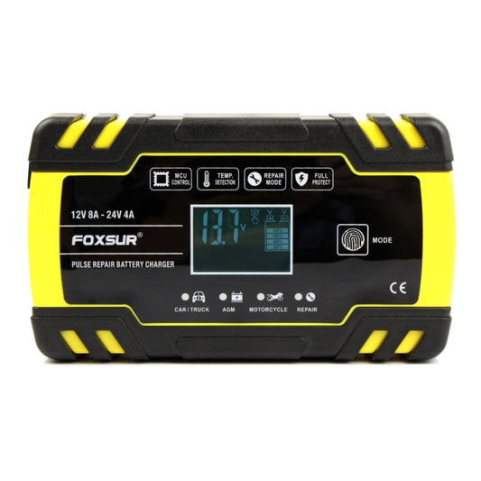 FOXSUR 12V-24V Car Motorcycle Truck Repair Battery Charger AGM Charger, EU Plug - Battery Charger by FOXSUR | Online Shopping UK | buy2fix
