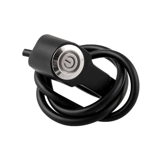 MB-BS001-R Motorcycle Motorcycle Switches 22mm Handlebar Mount Switch Headlight Hazard Brake Light Power Switch with Indicator Light (Blue Light) by buy2fix