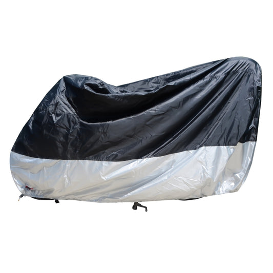 210D Oxford Cloth Motorcycle Electric Car Rainproof Dust-proof Cover, Size: L (Black Silver) by buy2fix