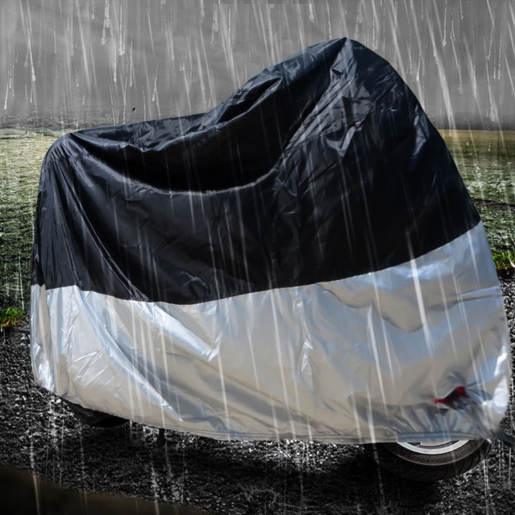 210D Oxford Cloth Motorcycle Electric Car Rainproof Dust-proof Cover, Size: L (Silver) by buy2fix