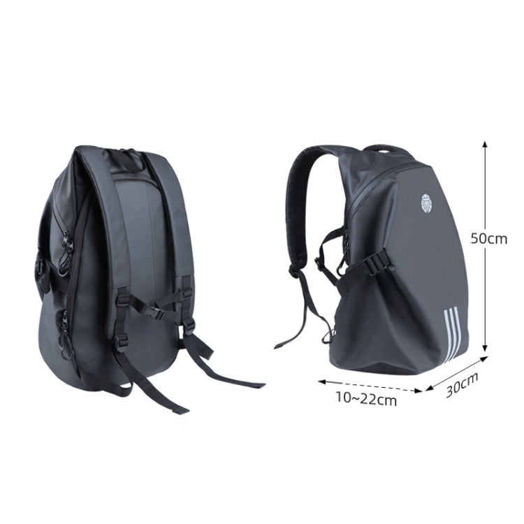Motorcycle Rainproof Shoulders Helmet Soft Riding Backpack (Black) - Bags & Luggages by buy2fix | Online Shopping UK | buy2fix