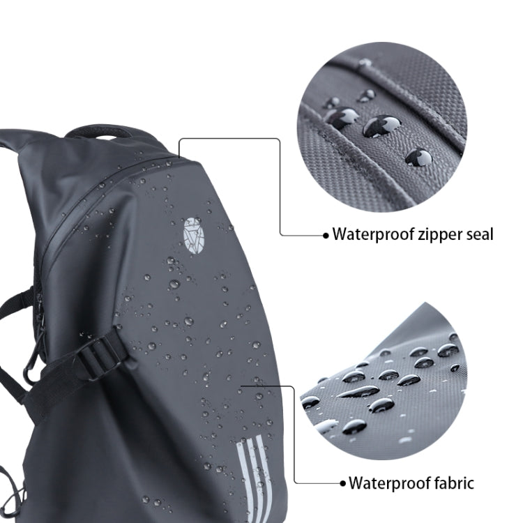 Motorcycle Rainproof Shoulders Helmet Soft Riding Backpack (Black) - Bags & Luggages by buy2fix | Online Shopping UK | buy2fix