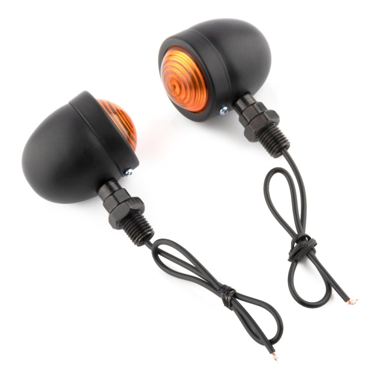 1 Pair KC801 12V Modified Universal Motorcycle LED Turn Signal (Black) - Turn Signal by buy2fix | Online Shopping UK | buy2fix