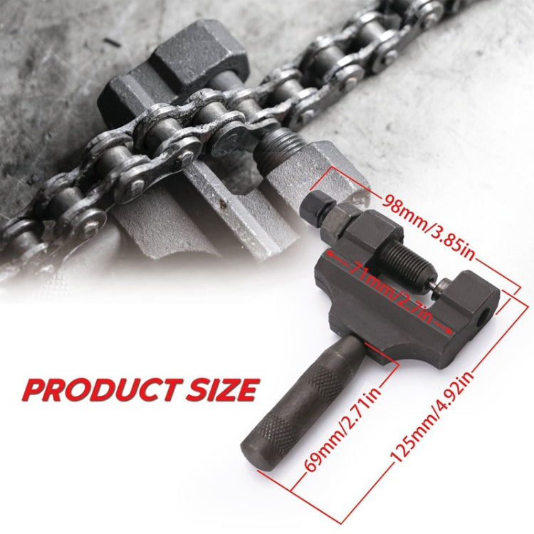Motorcycle / Bicycle Chain Remover 420-530 Interchangeable Handle Card Type Chain Removal Tool by buy2fix