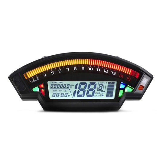 Speedpark Motorcycle LCD TFT Digital Speedometer 14000RPM 6 Gear Backlight Motorcycle Odometer for 1,2,4 Cylinders Meter by Speedpark