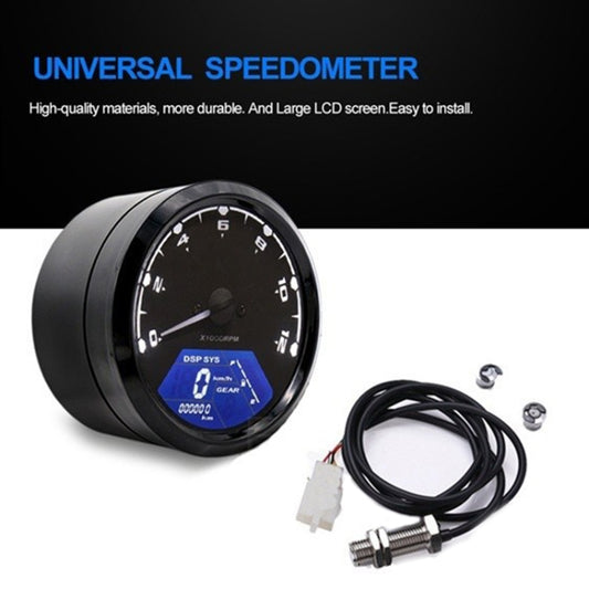 Universal Motorcycle Retro Modified Instrument Odometer LCD Instrument Assembly by buy2fix