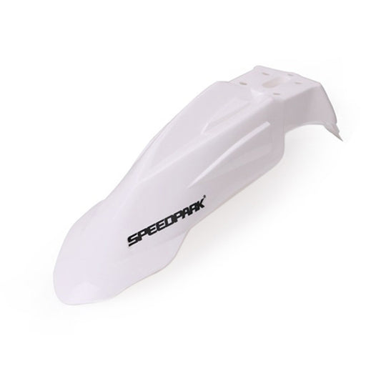 Speedpark Motorcycle Modified Front Wheel Fender Dustproof Splash Flaps Mudguards for Yamaha / Suzuki / KTM (White) by Speedpark